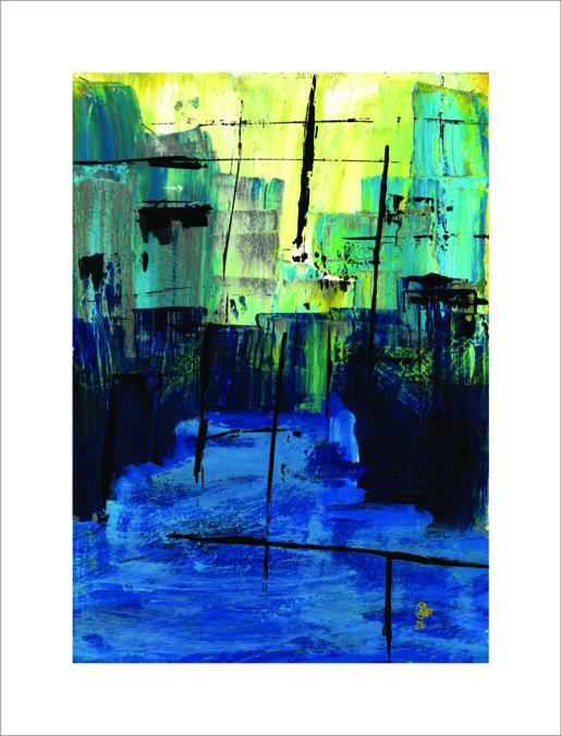 Flooded City A3 CANVAS for Flooded City A3 — print & cut by Plan Photo Repro