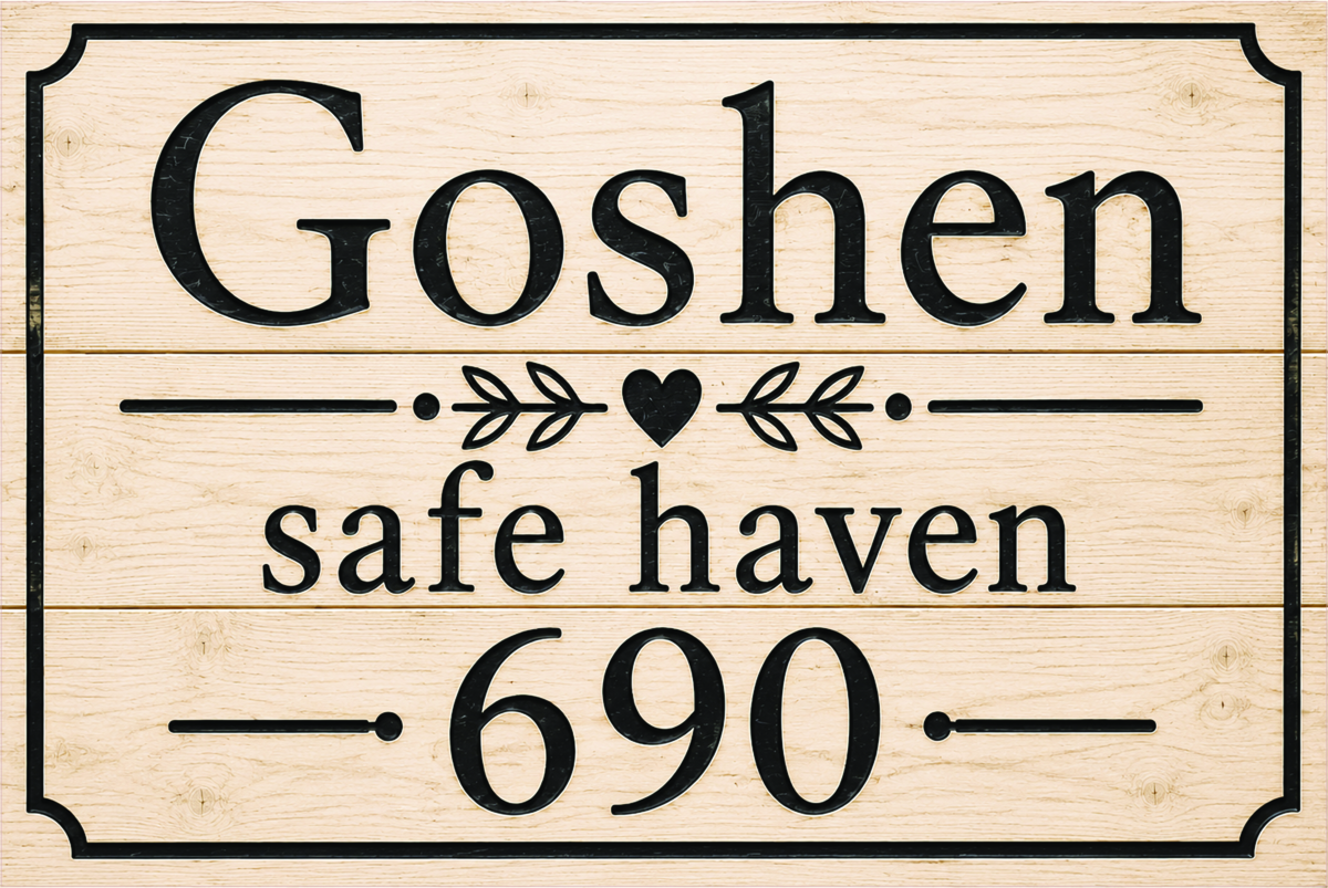 GOSHEM 2 for Goshem — print & cut by Plan Photo Repro