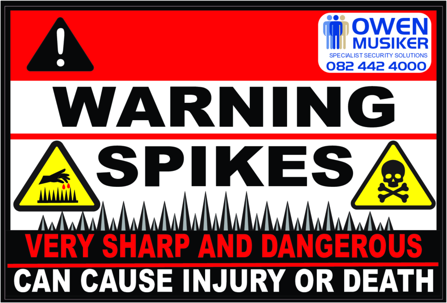 Owen Musiker Warning Spikes for Owen Musiker — print & cut by Plan Photo Repro